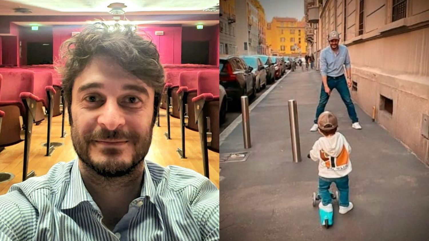Lino Guanciale papà, la rara foto con il figlio Pietro: "Momento di perfetta felicità"