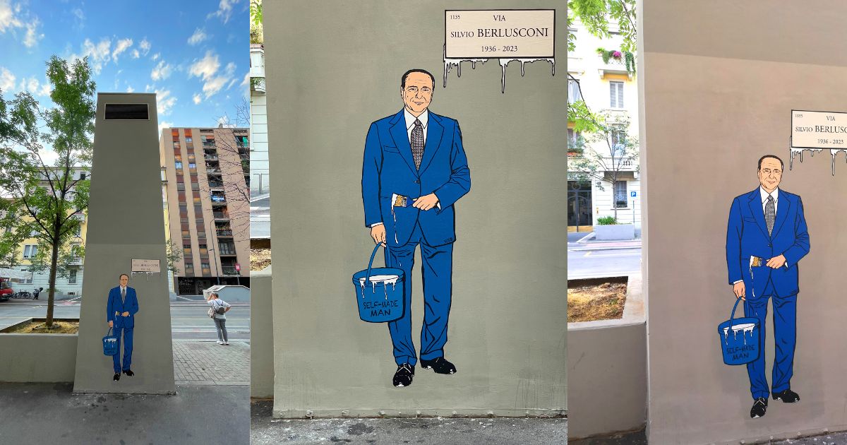 Silvio Berlusconi Murale
