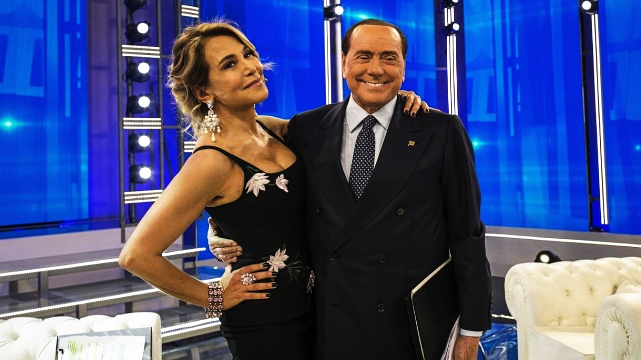 Barbara D'Urso e Silvio Berlusconi.