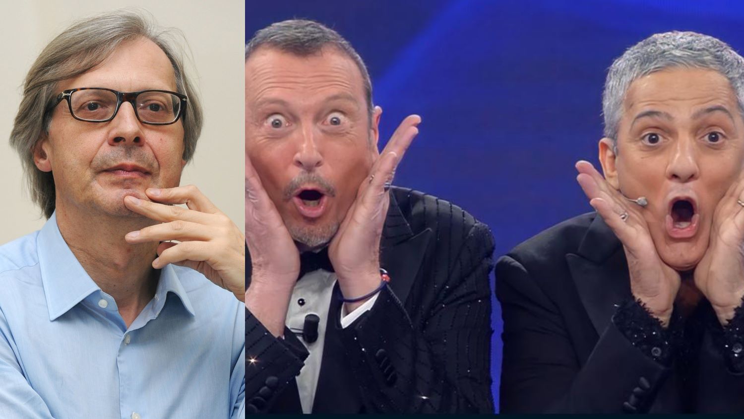 Vittorio Sgarbi difende Morgan: "Non si può consentire a Fiorello e Amadeus di prenderlo in giro"