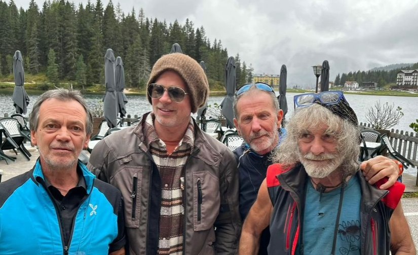 Brad Pitt e Mauro Corona