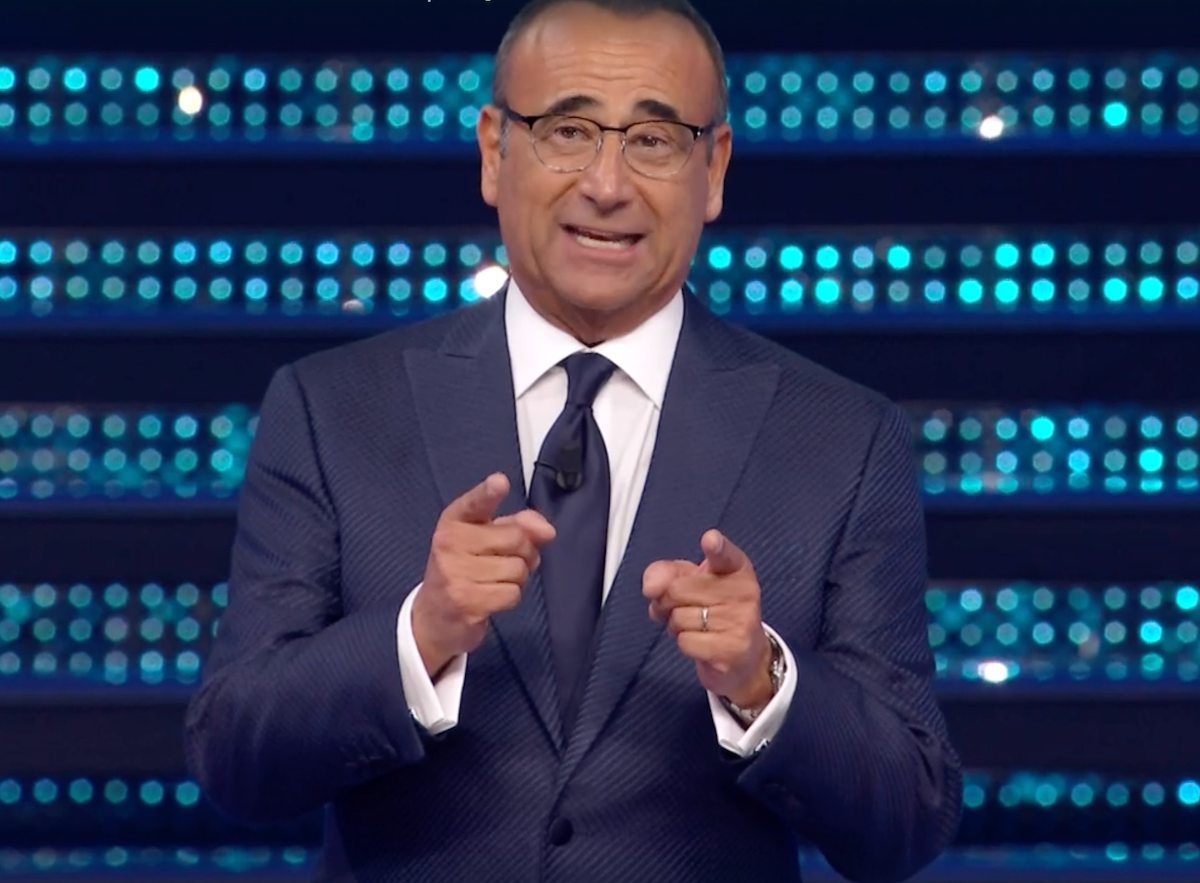 Carlo Conti a Sanremo 2025