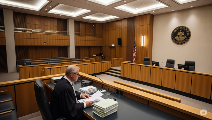 Udienza in tribunale per causa di licenziamento