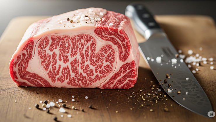 Dettaglio di bistecca.