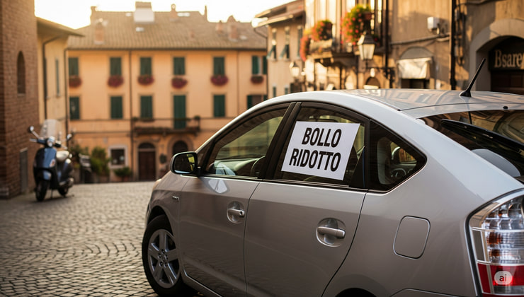 Auto ibrida con bollo ridotto in Italia