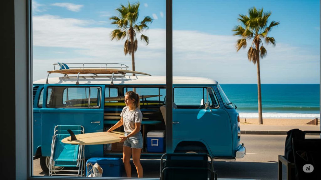 Dipendente osservato mentre si prepara ad andare in spiaggia durante un finto giorno di malattia