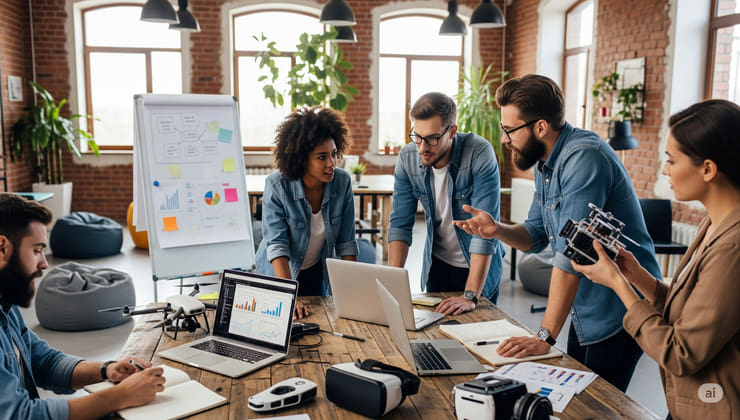 Giovani imprenditori under 35 al lavoro su un progetto di start-up grazie a finanziamento di 50mila euro.