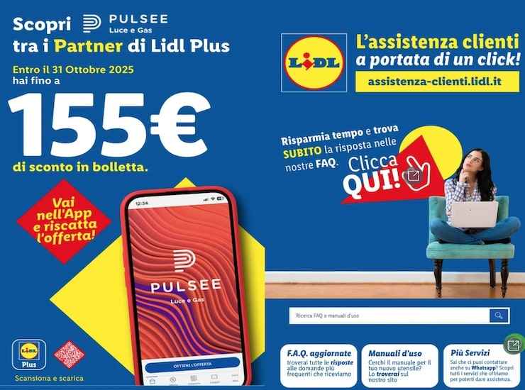 Sconto lidl pulsee bolletta_Donnaclick