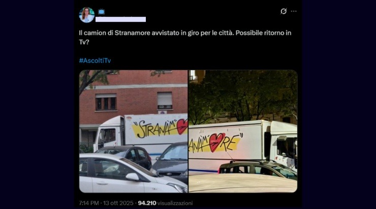 Stranamore ritorno in tv_Donnaclick