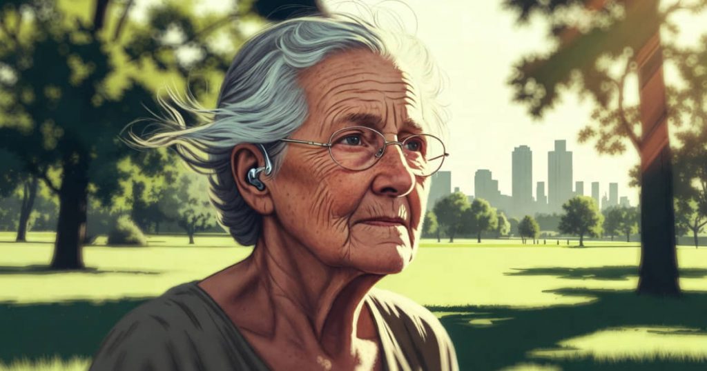 Donna con la demenza.