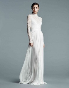 vestito-da-sposa J Mendel a collo alto