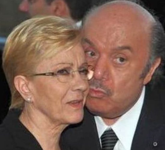 Lino Banfi e la moglie