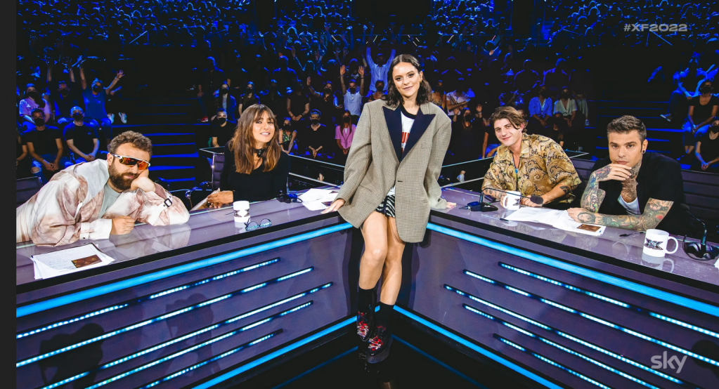 X Factor 2022: Francesca Michielin e i giudici.
