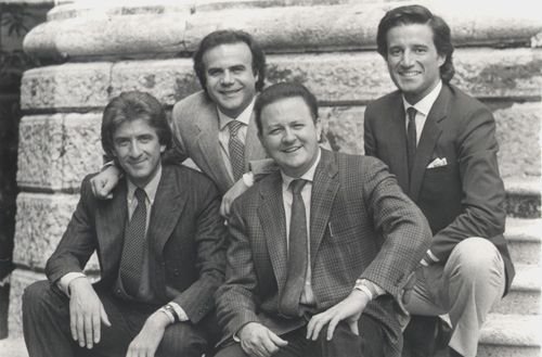 Massimo Boldi, Christian De Sica, Jerry Calà ed Ezio Greggio