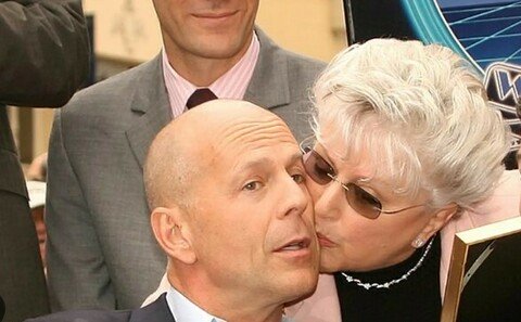 Bruce Willis e la madre Marlene