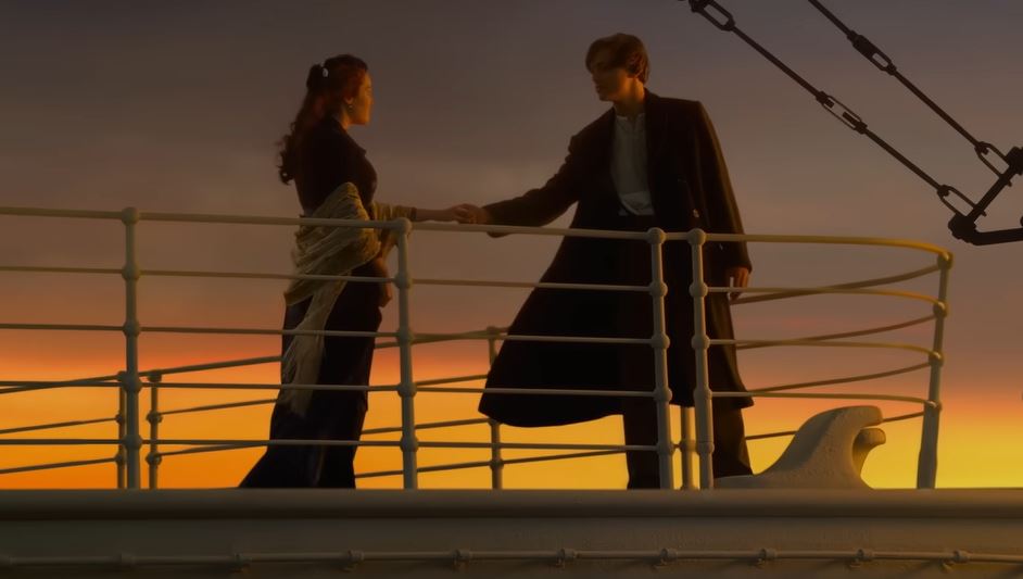 Una scena di Titanic