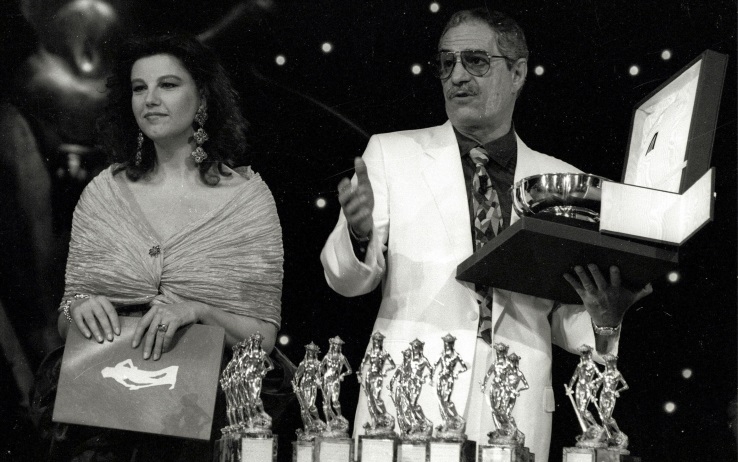 Nino Manfredi e Stefania Sandrelli nel 1990
