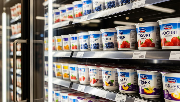 Yogurt al supermercato